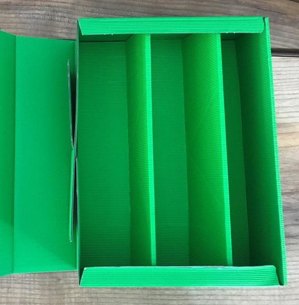 Geschenkbox grün für 3 Flaschen